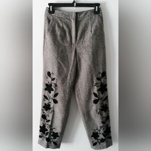 Talbots Wool Floral Pants 2P